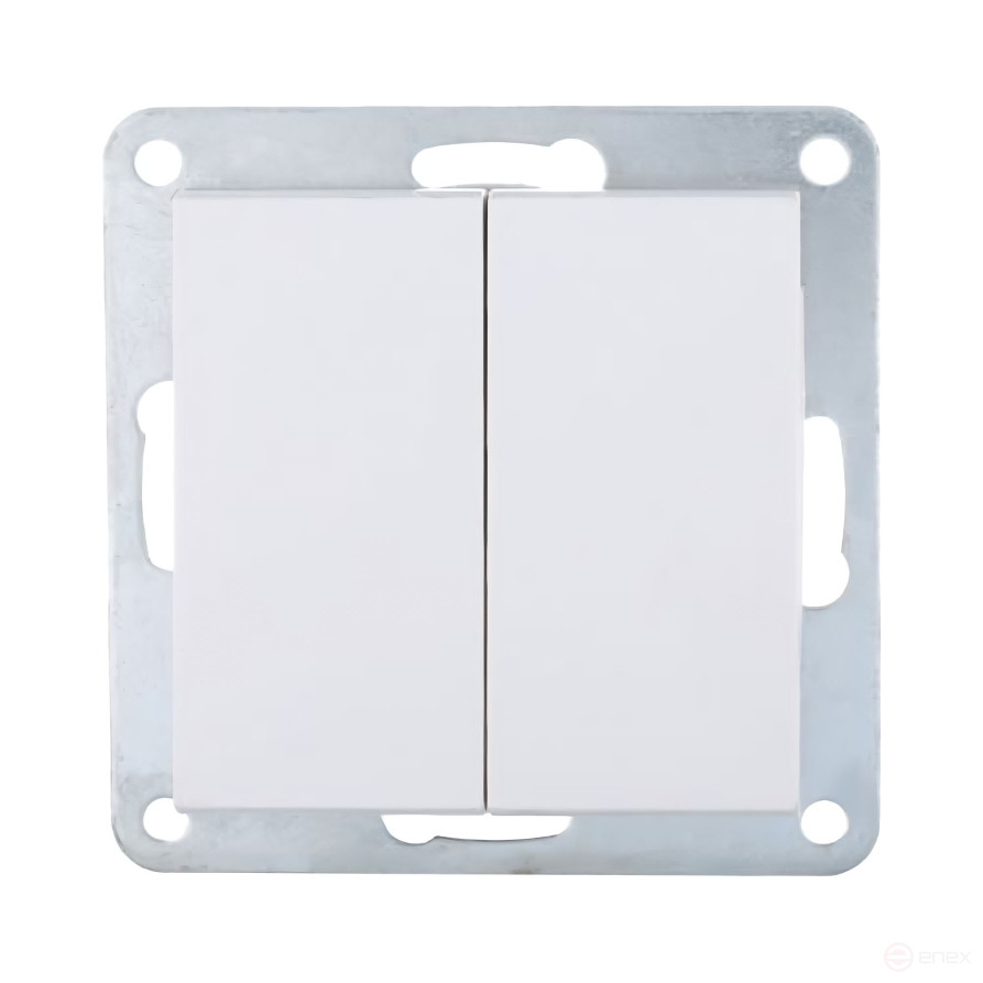 Switch 2-cl.(diagram 5) 16 A, 250 B (white) LK80