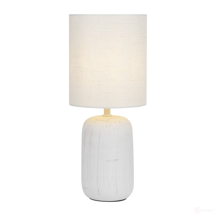 Rivoli Ramona 7041-501 Table Lamp 1 * E14 40W ceramic white with lampshade