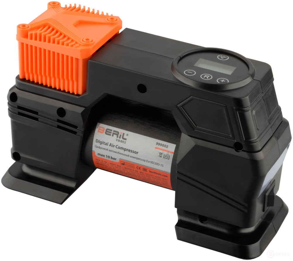 12V Evr30/20D-15 Autocompressor (Digital pressure gauge+bag) BERIL