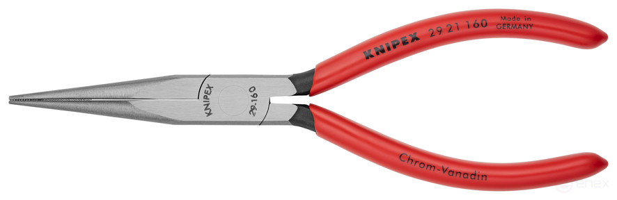 Плоскогубцы телефониста, плоскокруглые губки 54 мм с крестообразной насечкой, L-160 мм, чёрн., 1-к ручки