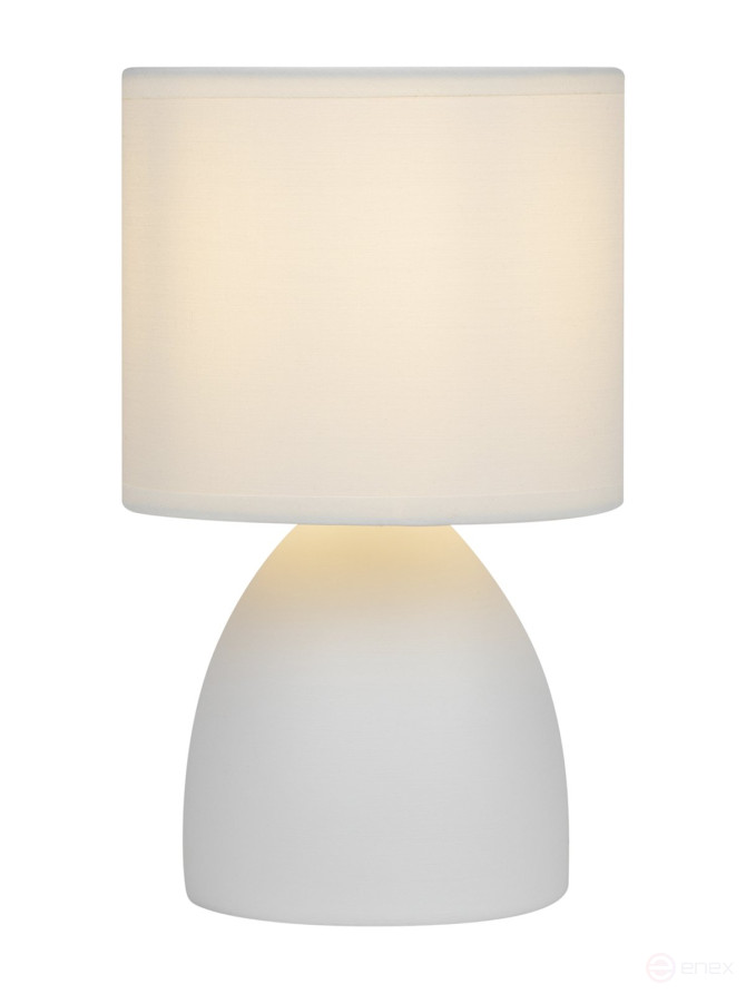 Rivoli Nadine 7042-502 Table Lamp 1 * E14 40W ceramic white with lampshade