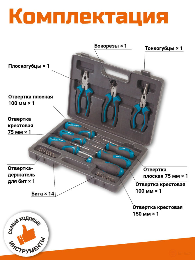 Набор ручного инструмента BORT BTK-24