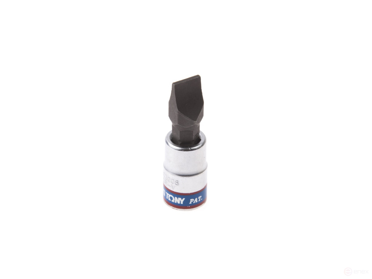 Насадка (бита) торцевая 1/4", Slotted, 8х1,2 мм, L = 37 мм KING TONY 203208