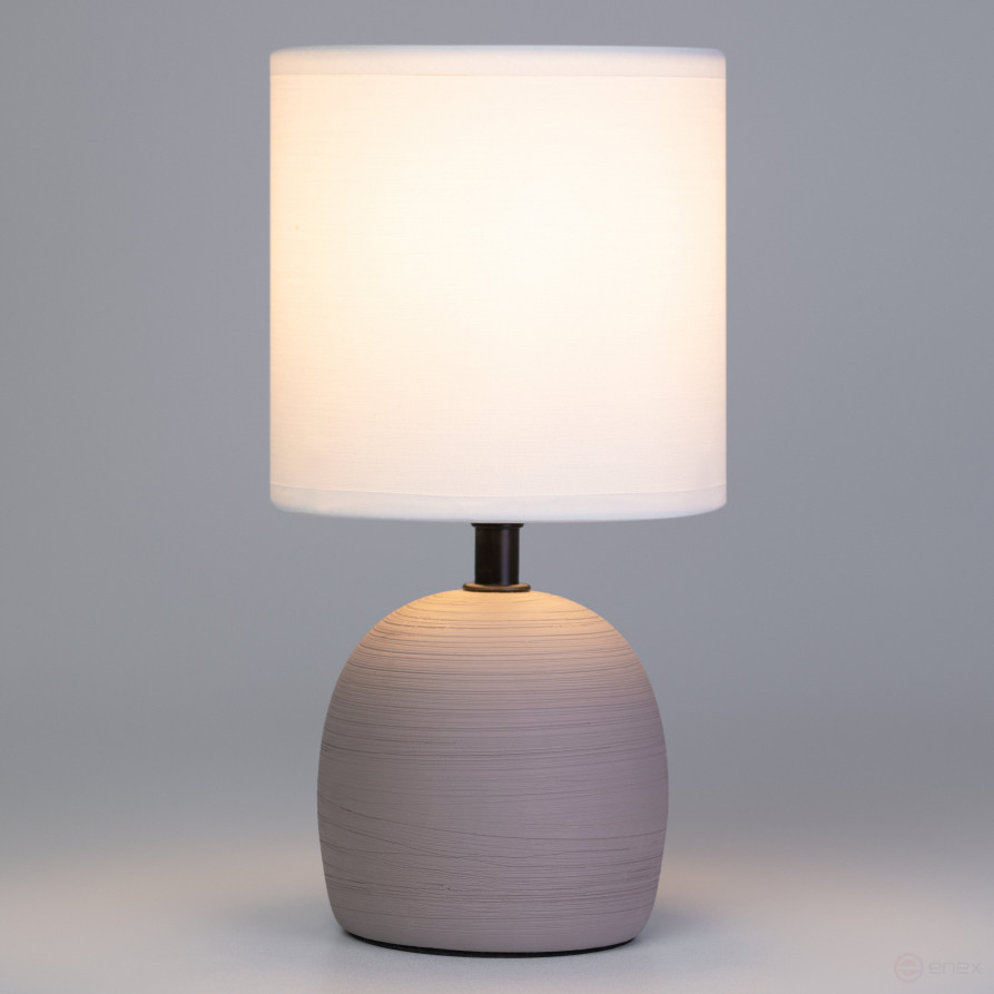 Rivoli Sheron 7044-503 Table Lamp 1 * E14 40W ceramic brown with lampshade