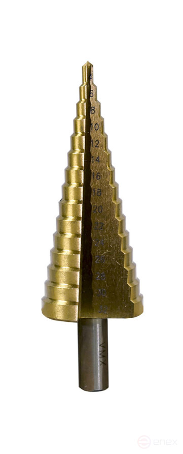 Сверло для металла ступенчатое 4-32мм 15 ступ шаг 2 ход 5