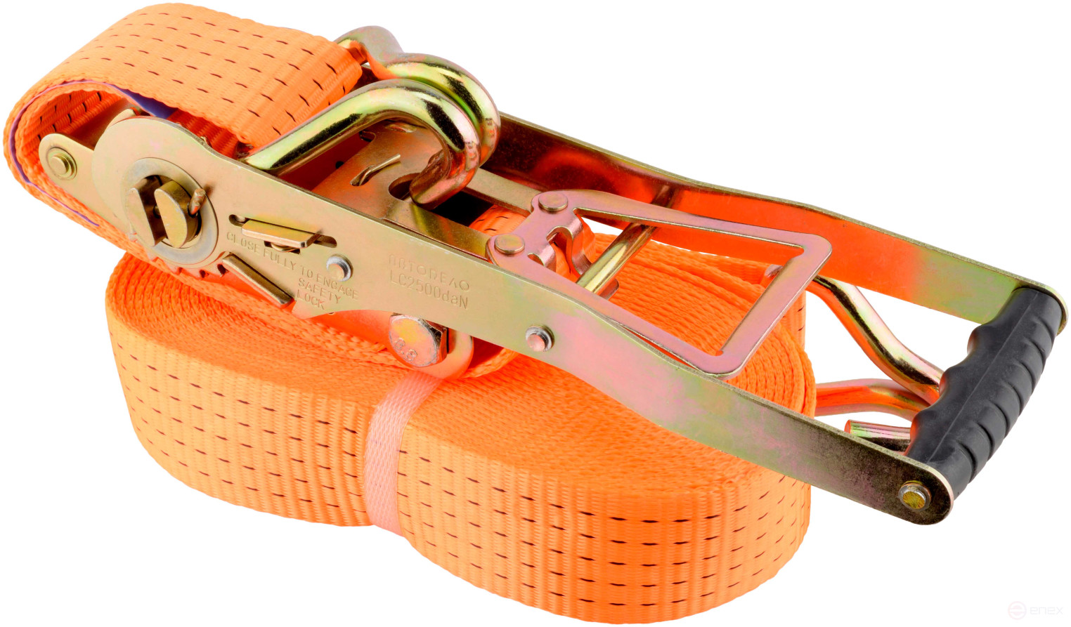 Стяжка крепления груза 10м (EN12195-2, GS, LC, 2500 daN) АвтоDело 43250