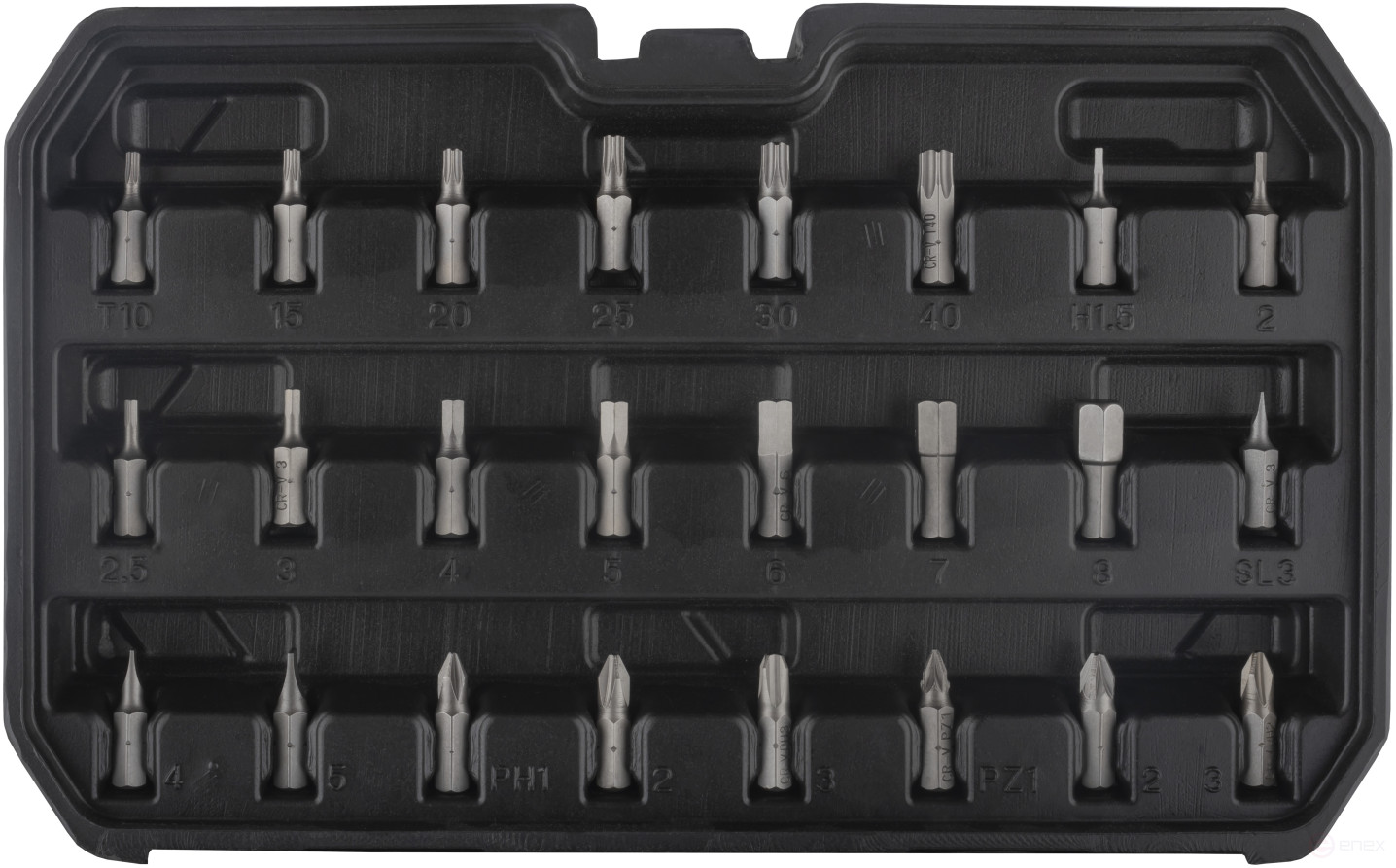 Set of socket heads 52pr. 1/4 DR BERIL