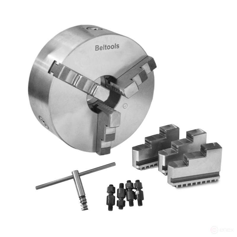 Патрон токарный 315-ПТ 3-x кулачковый (7100-0039П) К11/С6 с обратными кулачками Beltools