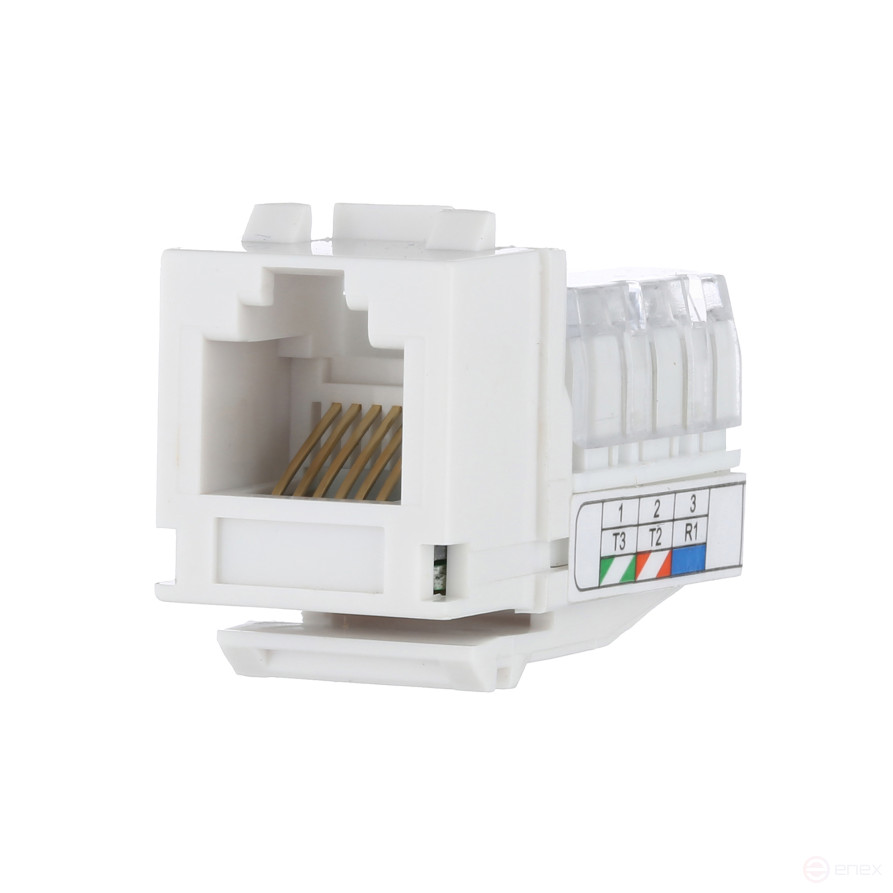 Механизм розетки компьютерной RJ-45, кат.5е, UTP модуль (8 контактов)