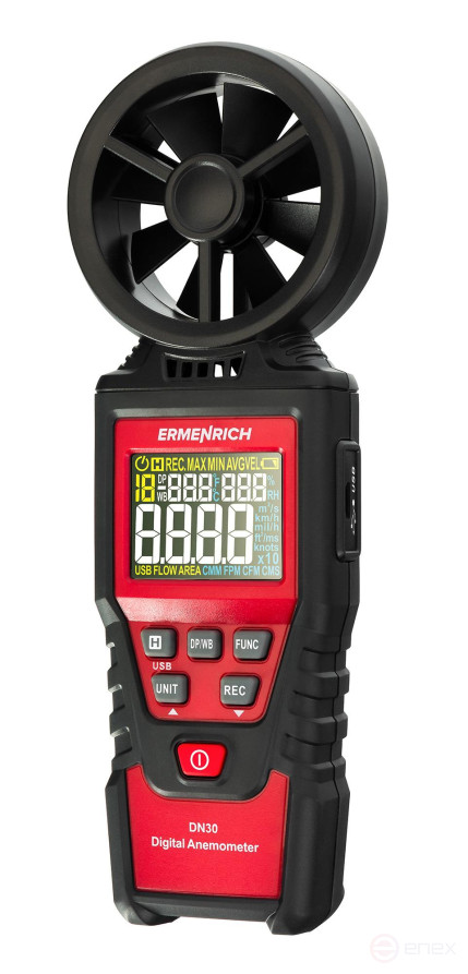 Ermenrich Seek DN30 Digital Anemometer