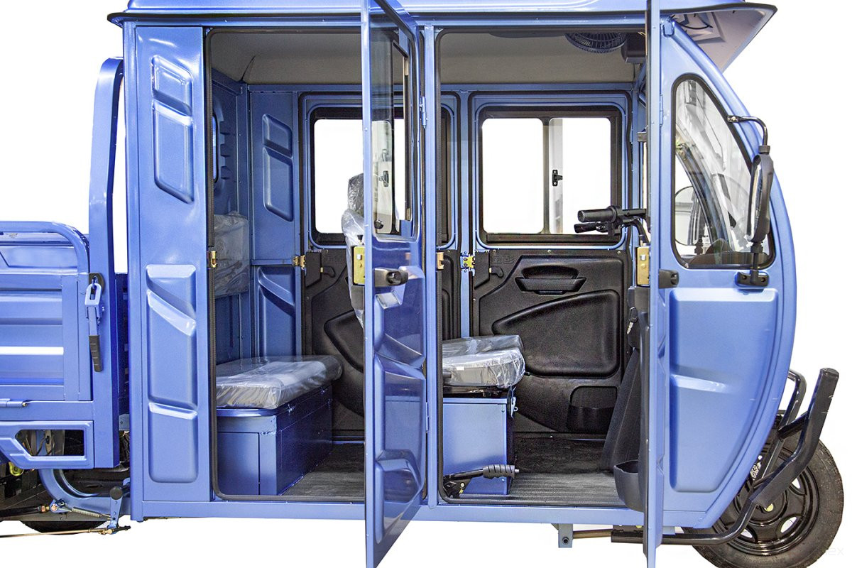 Cargo electric tricycle Rutrike Flight 1300 60V1200W, grey