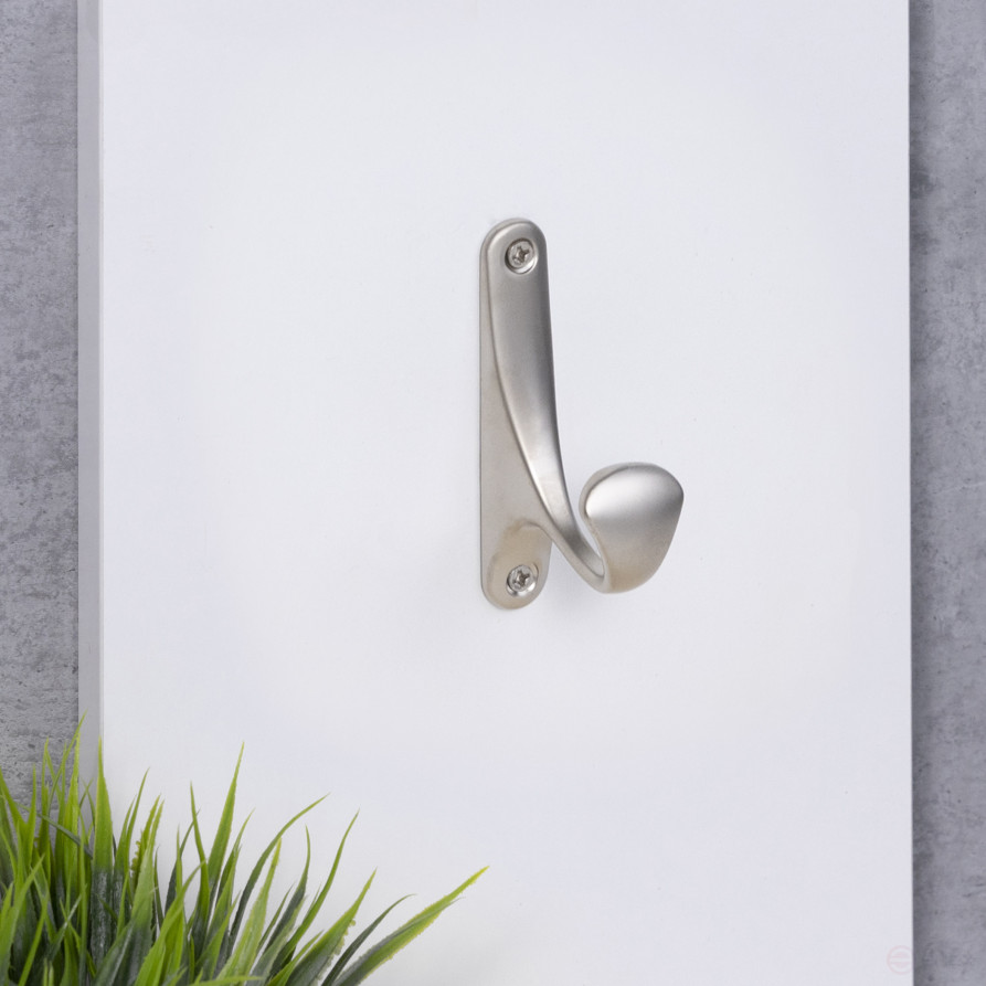 Hook meb. single-horn meth. DELTA satin AKS