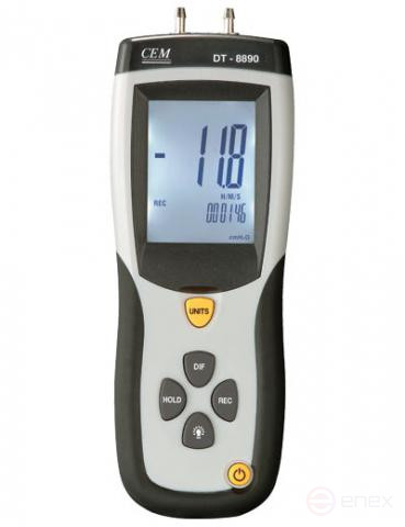 Дифференциальный цифровой манометр DT-8890 CEM
