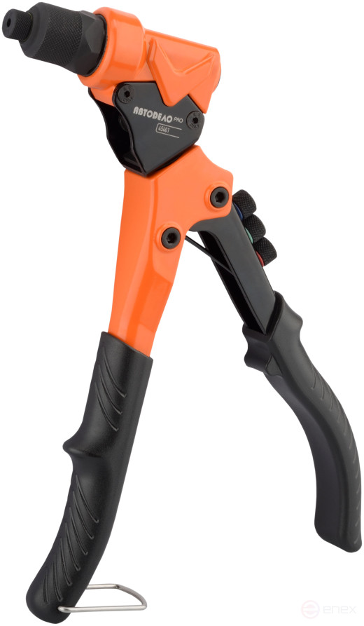 Rotary riveter for exhaust (2.4-6.4mm) and threaded (M3-M6) rivets Avtodor PRO 45401