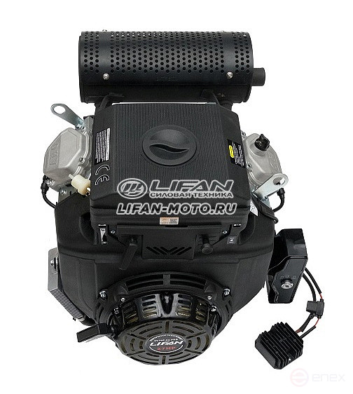 Двигатель Lifan LF2V78F-2A PRO(New), вал 25мм, катушка 3 Ампера, датчик давл./м, м/рад-р, электрозапуск