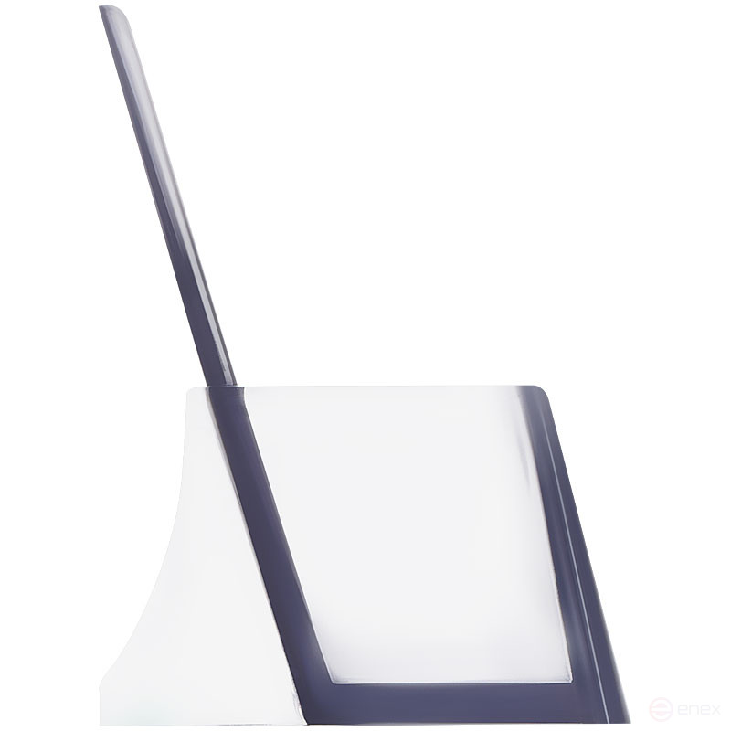 Подставка для визиток настольная СТАММ, 40*100мм, тонированная серая