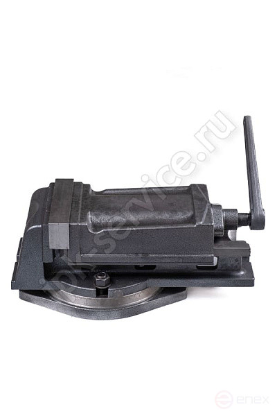 Machine tool vise 100mm with closure.rotary screw QH100