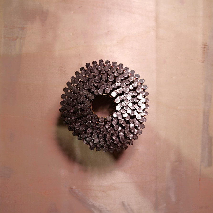 CNW drum nails for wood (2.8*80 mm, BKSCH, screw., 4500 pcs/pack)