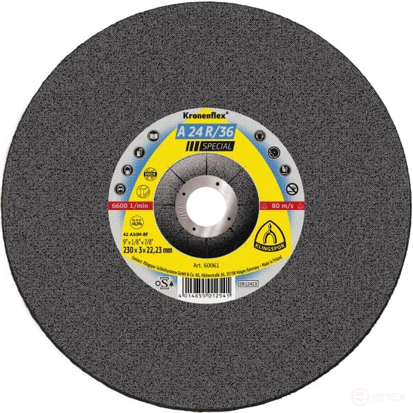 Отрезной круг INOX A 24 R/36 Special, 180 x 3 x 22,23