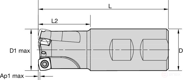 Фреза для работы с большими подачами 7792VXD09WA032Z3R