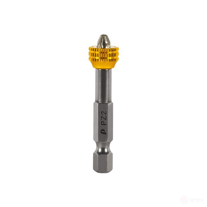 Бита отверточная ПРАКТИКА "Профи" PZ-2 х 50 мм с магнитным кольцом (2 шт) блистер