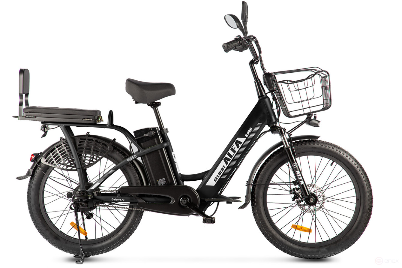 Электровелосипед Gelbert ALFA 3 PRO, серый