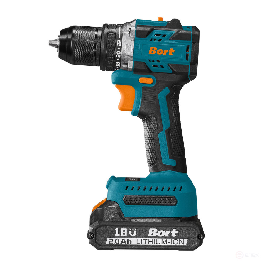 Дрель-шуруповерт аккумуляторная BORT BAB-21-BLK (2x1,5Ah)