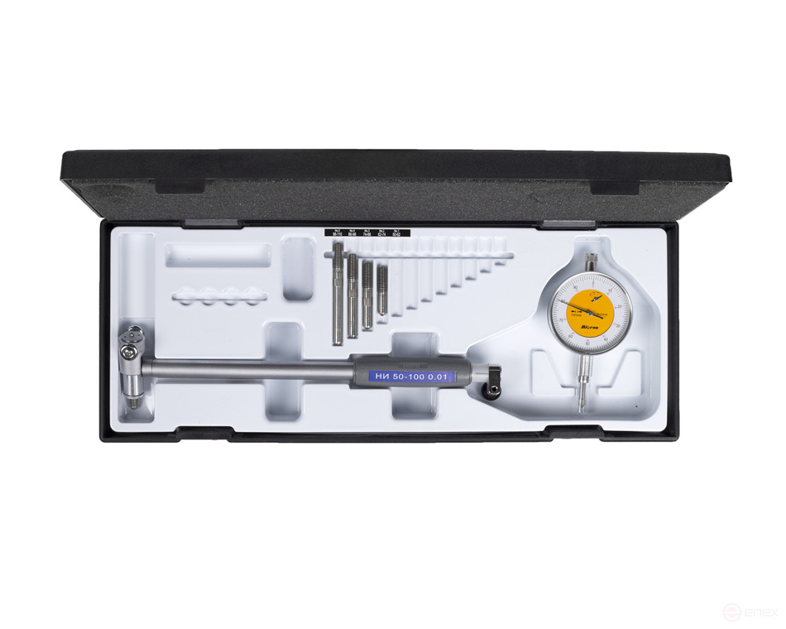 Нутромер индикаторный НИ 50-100 0,01 с удлинителем 1000мм Micron