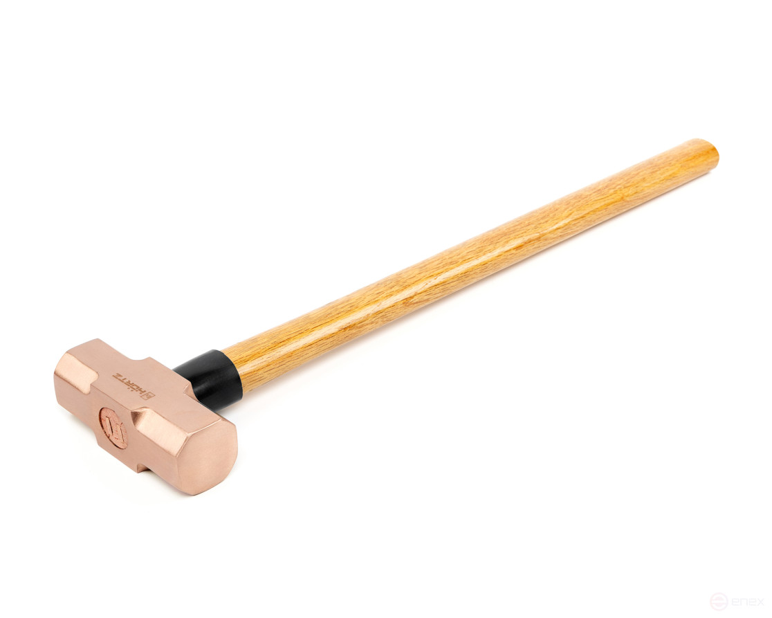 Кувалда 1,4 кг BeCu рукоятка дерево гикори искробезопасная 191G-1006, HORTZ