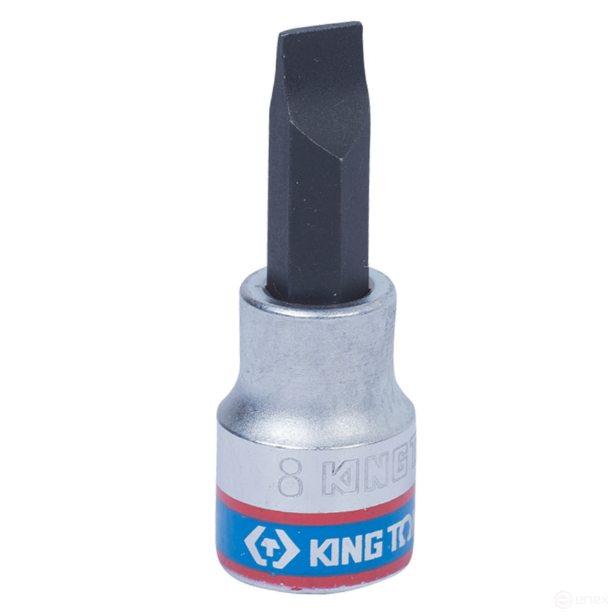 Насадка (бита) торцевая 3/8", Slotted, 8х1,2 мм, L = 50 мм KING TONY 302208