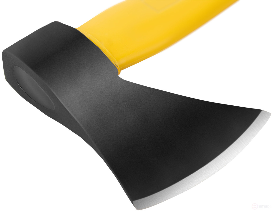 Axe forged reinforced steel, reinforced fiberglass handle 800 gr. with black powder coating