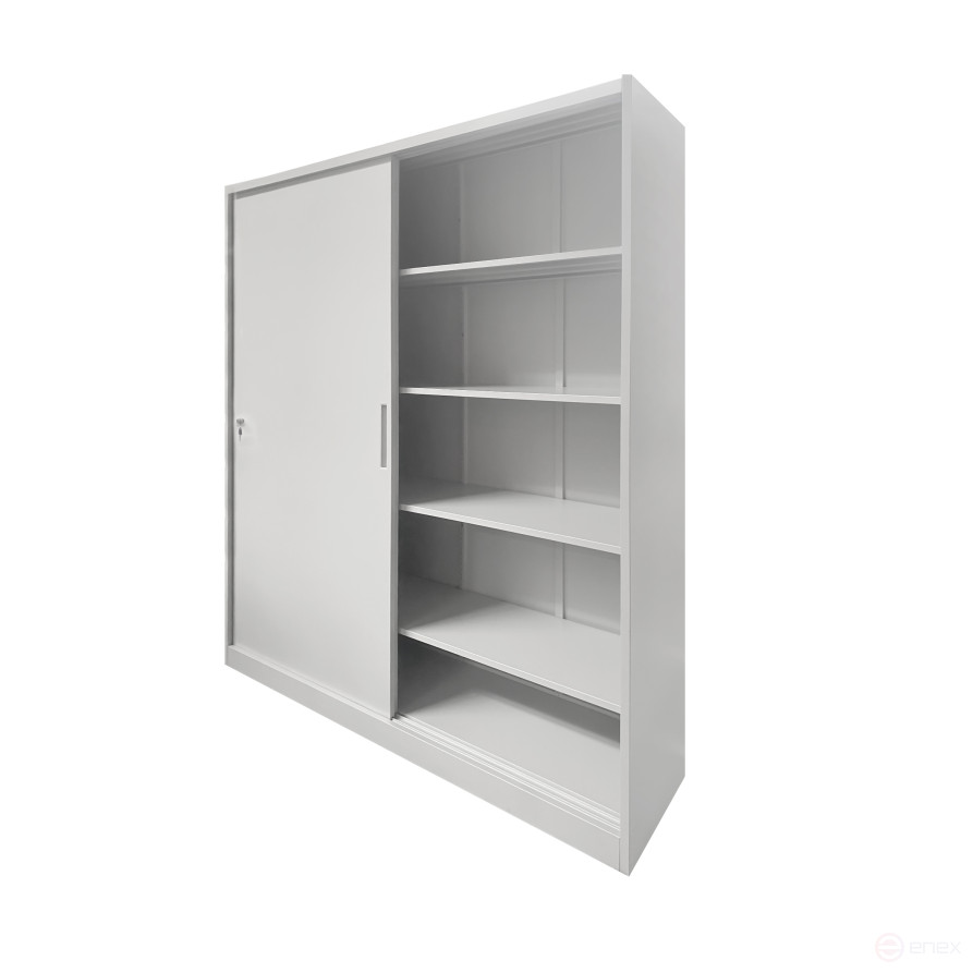 Шкаф-купе металлический архивный односекционный с 4-мя полками 2000x1200x450