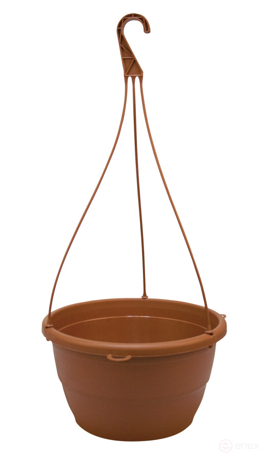 Кашпо с подвесом, высота 15 см., d 25 cм.