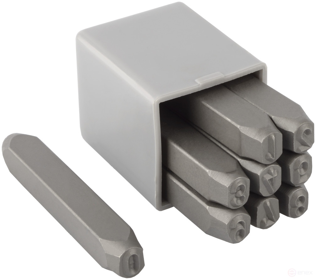 Набор клейм цифровых 6мм (стальные) BERIL