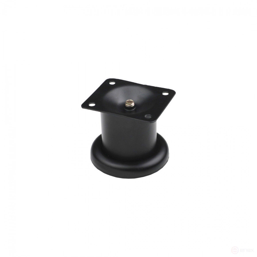 Опора меб. мет. TB019 (B140) d45 h60 черный AKS