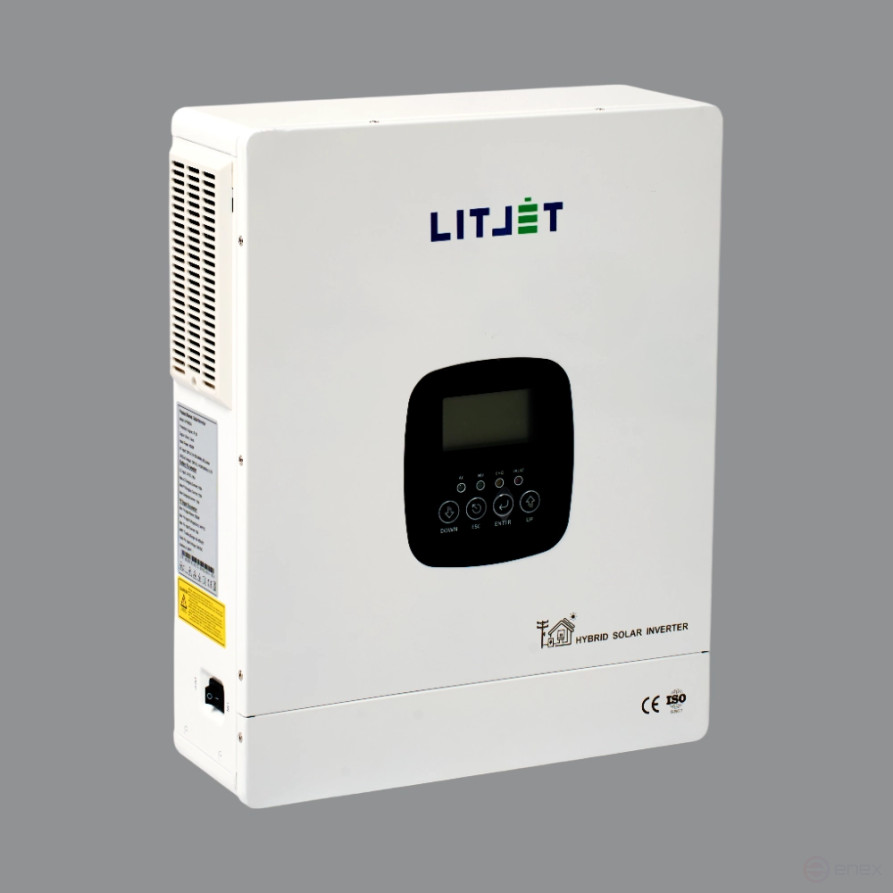 Инвертор гибридный однофазный солнечный ЛИТДЖЕТ 4,3 kW 230V/50Hz с ЖК-дисплеем