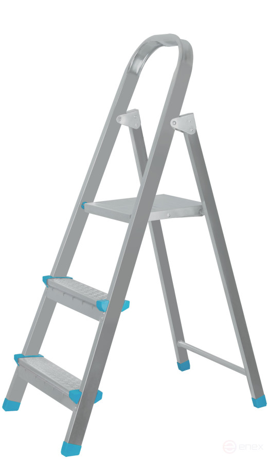 Steel stepladder, 3 steps, weight 3.7 kg