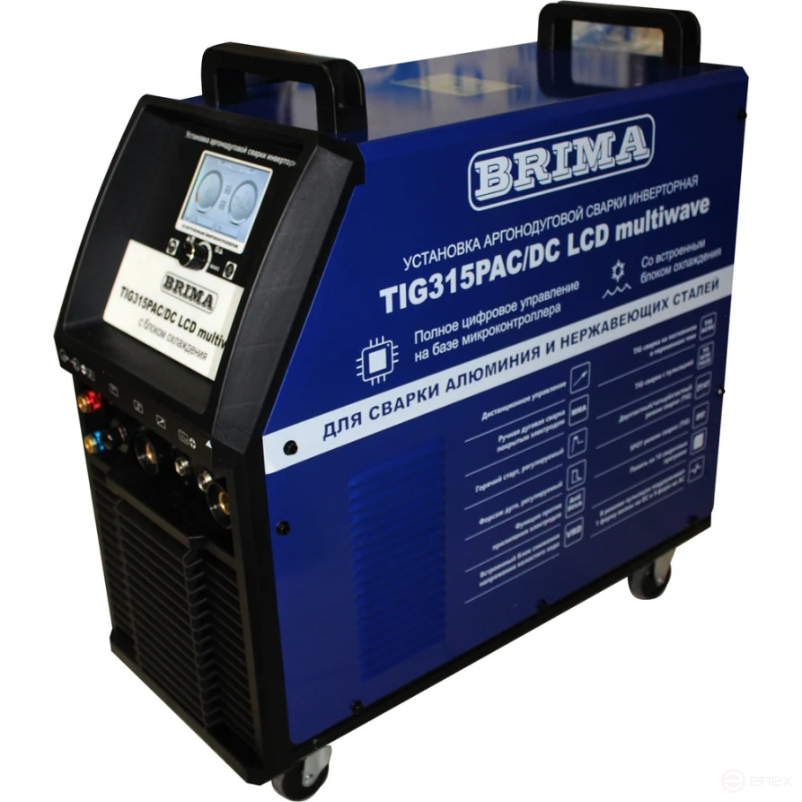 INV. ARGON-ARC WELDING UNIT TIG 315P AC/DC LCD multiwave "BRIMA" integrated cooling unit