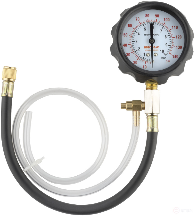 Fuel pressure meter (0-10 bar, gasoline engines; 20pr) Avtodor 40147