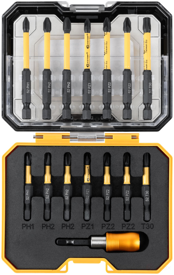 Набор торсионных бит "Ударник 50/75", Cutop profi plus, 15 предметов