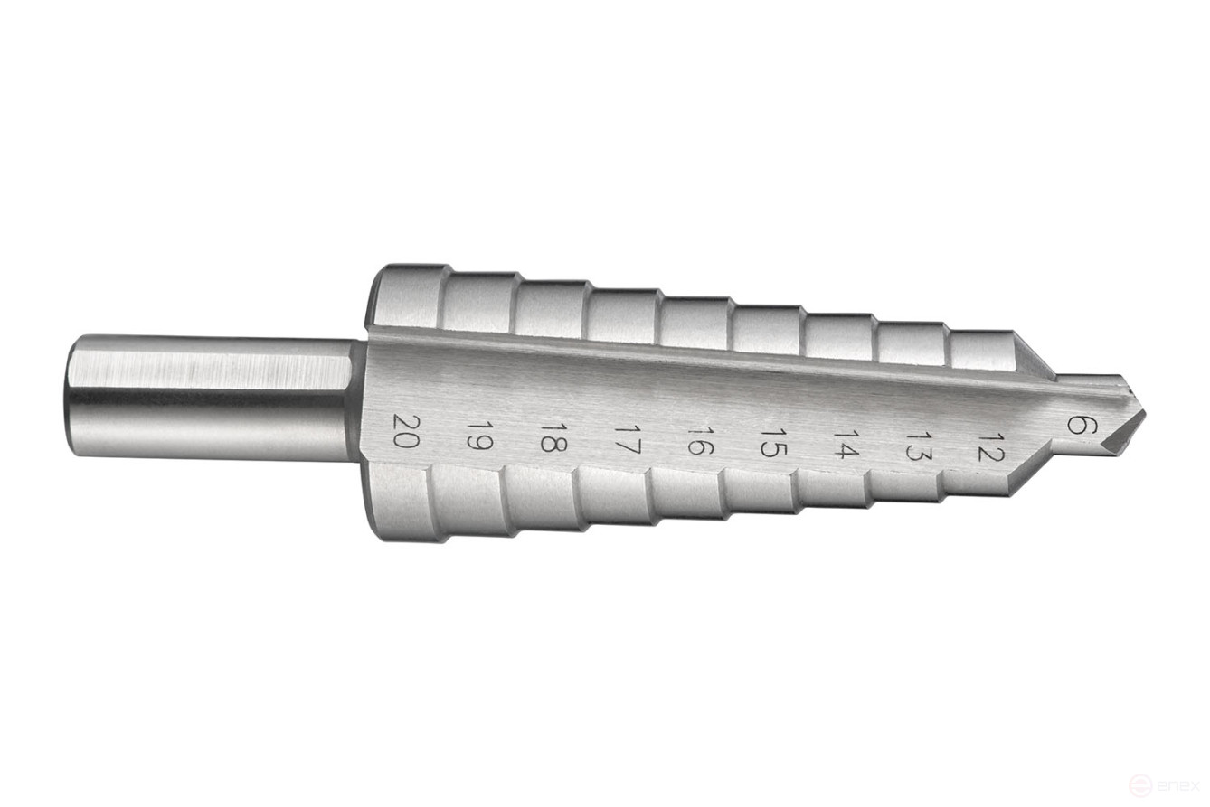 Коническое ступенчатое сверло для листового металла Ø 12,0 - 20,0