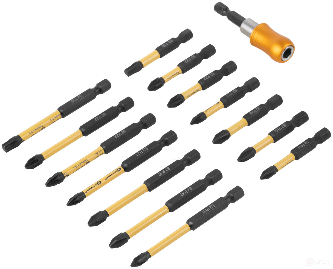Набор торсионных бит "Ударник 50/75", Cutop profi plus, 15 предметов