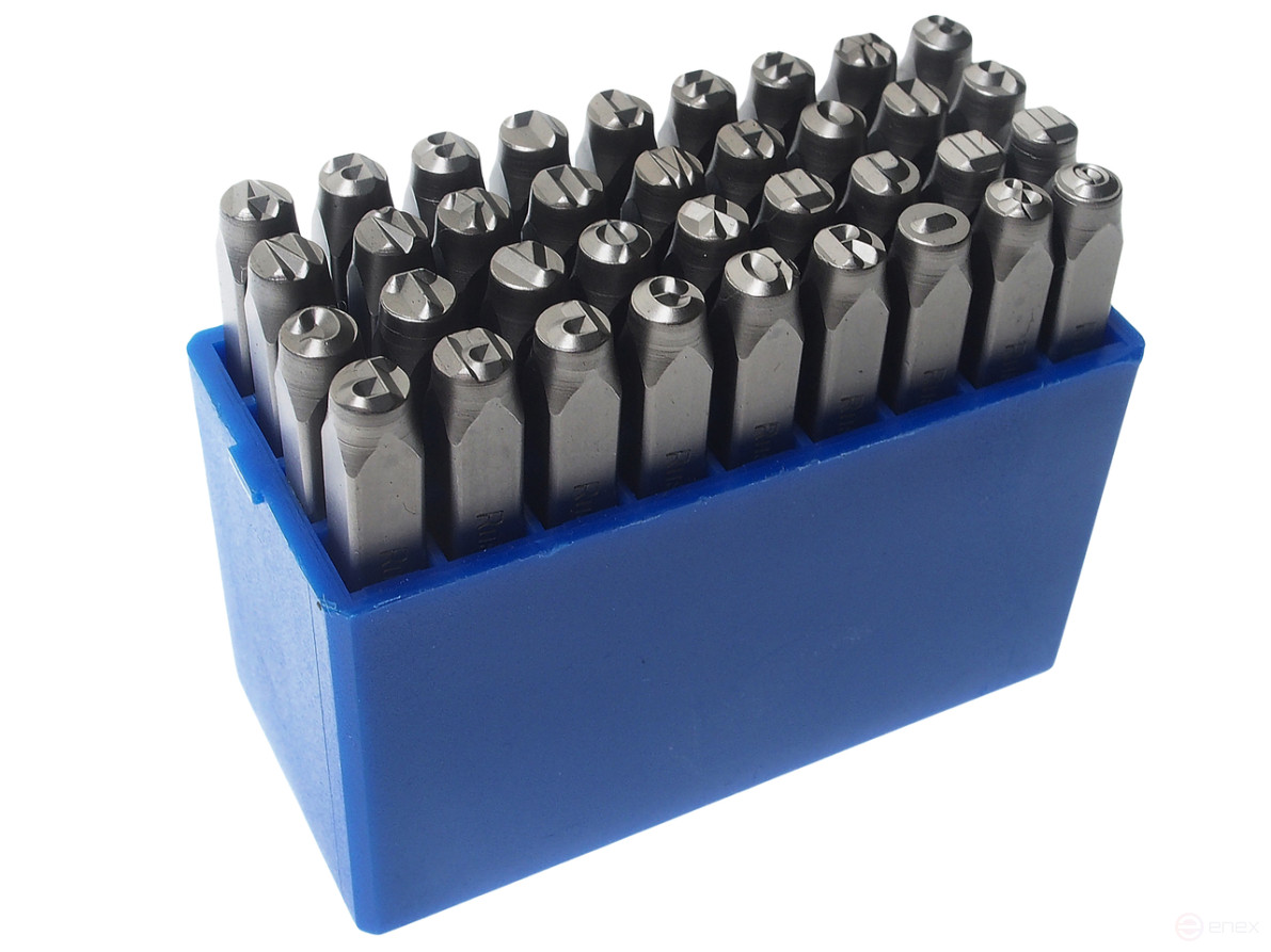 Cyrillic letter stamps 4mm (HRC 60+-2° DIN 1451) JTC