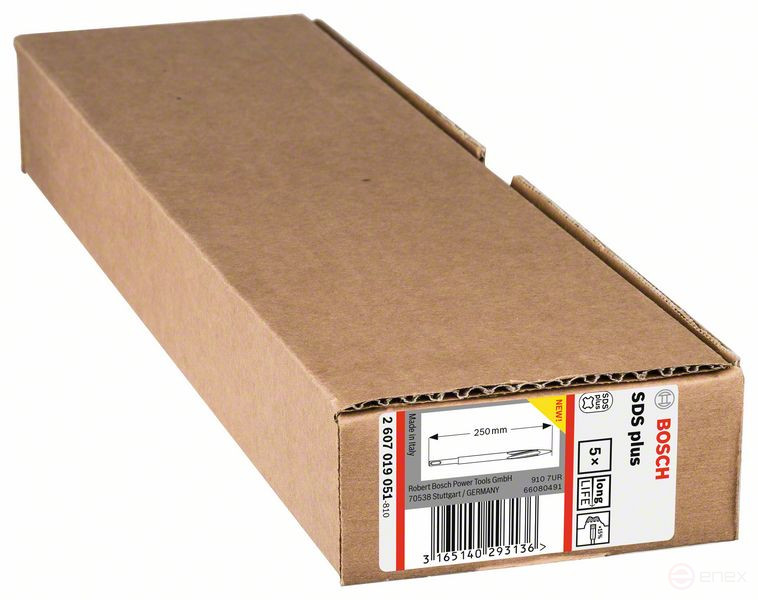 Пикообразное зубило SDS plus 250 mm, 2607019051