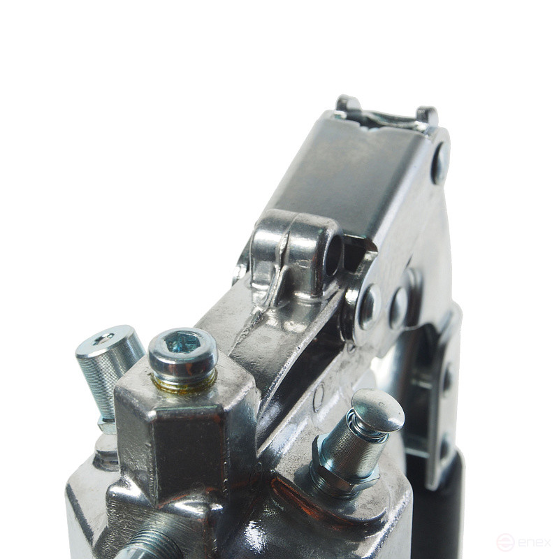 Шприц плунжерный ER-44488N с воздуш. клапаном, для одной руки (400см³; удл. ручаг,раб. давление:245бар, макс:306бар;подача:0,55гр/1 нажатие) ЭВРИКА 1