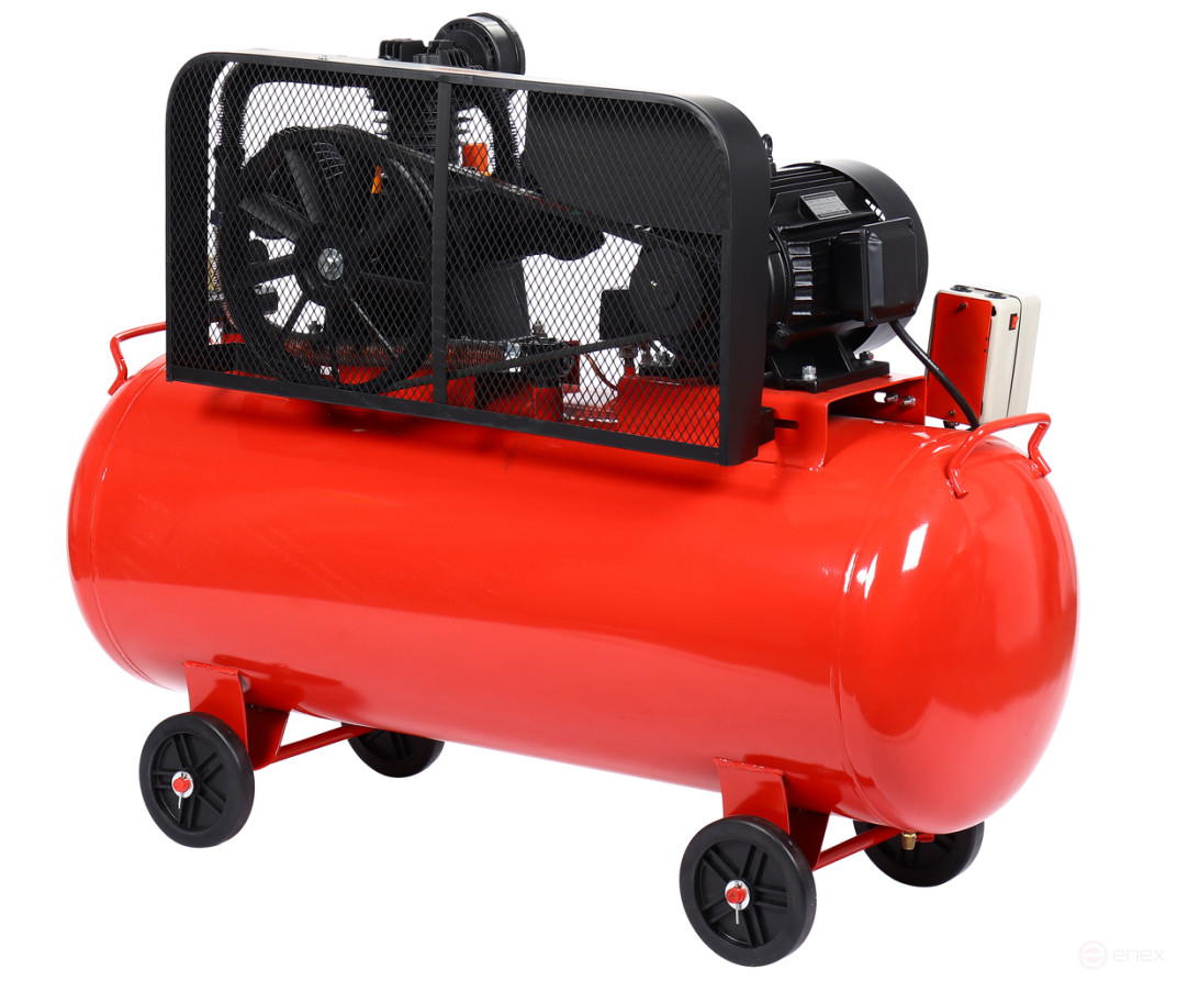 Pneumatic compressor 380V 7.5kW 10atm. 1000L/min. receiver-300L piston belt GTE