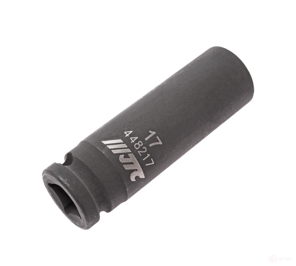 Головка торцевая ударная глубокая 6-гранная 1/2" х 17мм, длина 82мм JTC /1/10/100