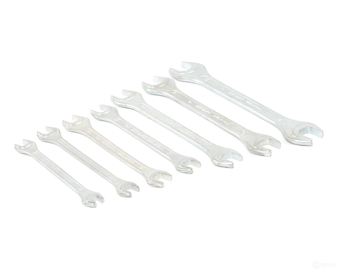 Набор ключей гаечных рожковых двусторонних 7 шт. (8-22) вак.уп. SITOMO BELARUS