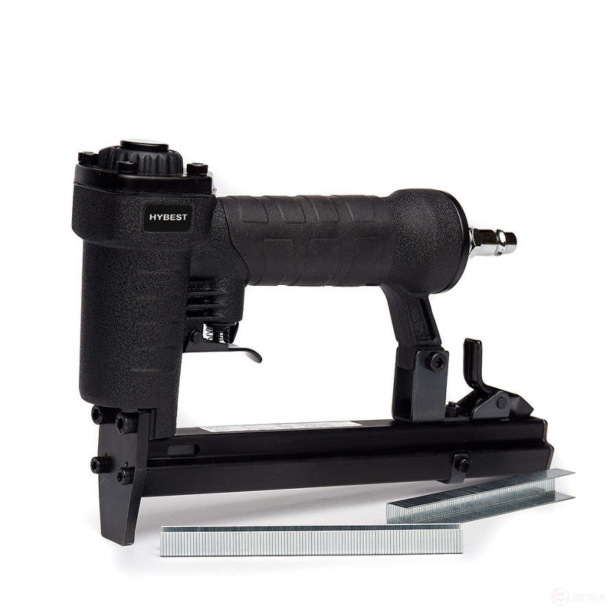 Furniture staple gun Hybest 8016F (pneumatic, upholstery staples type 80 21Ga)