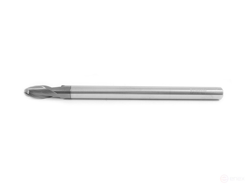 Spherical carbide end mill 10 x 20 x 150 R=5 P45C Z=2 c/x GP230-100.200X-P45C Beltools